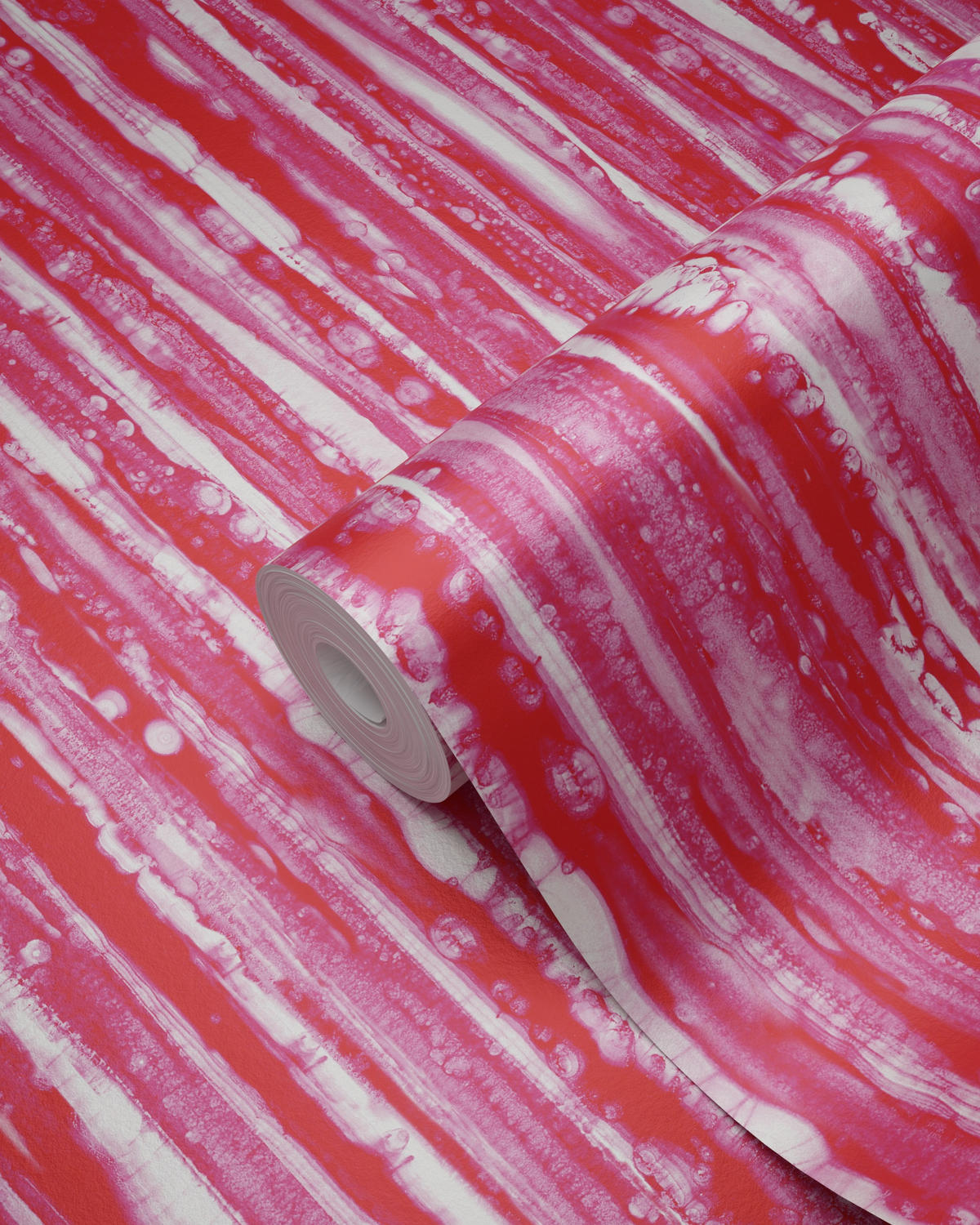 TAPETE Streifen 53 cm x 10.05 m - Pink, Papier (53/1000cm) - Origin Wallcoverings