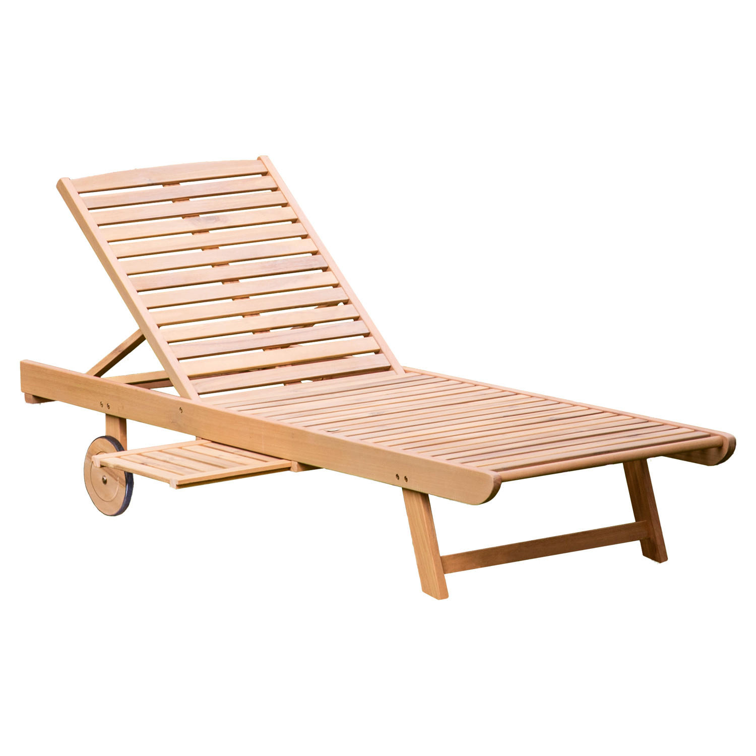 SONNENLIEGE Kanawa - Braun, Holz (64/87/196cm) - Happy Garden