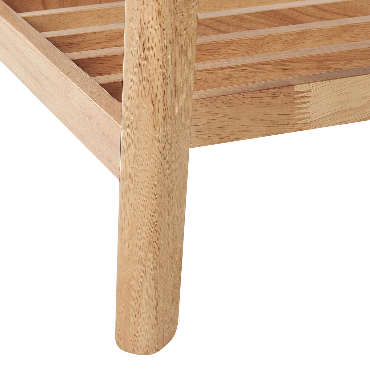 COUCHTISCH heller Holzfarbton rechteckig 55/100 cm Tulare - Hellbraun, Holz (100/55/42cm) - Beliani