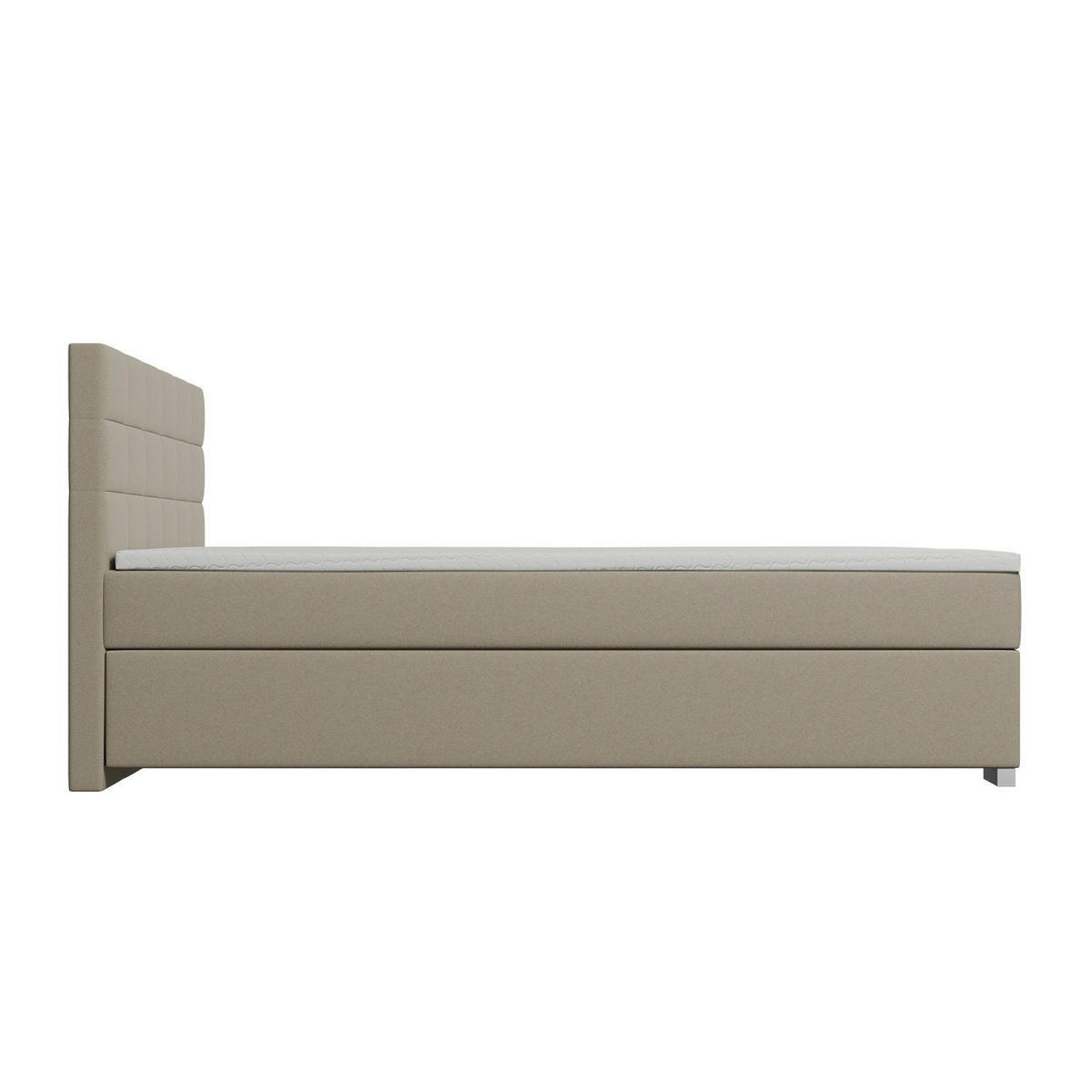 BOXBETT Seattle beige 180x200 cm Malmo-Stoff - Beige, Textil (180/200cm) - Juskys