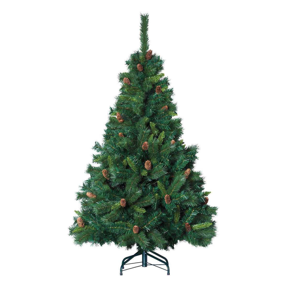WEIHNACHTSBAUM Zapfen 210 cm - Grün, Kunststoff (128/210cm) - Fééric Lights and Christmas