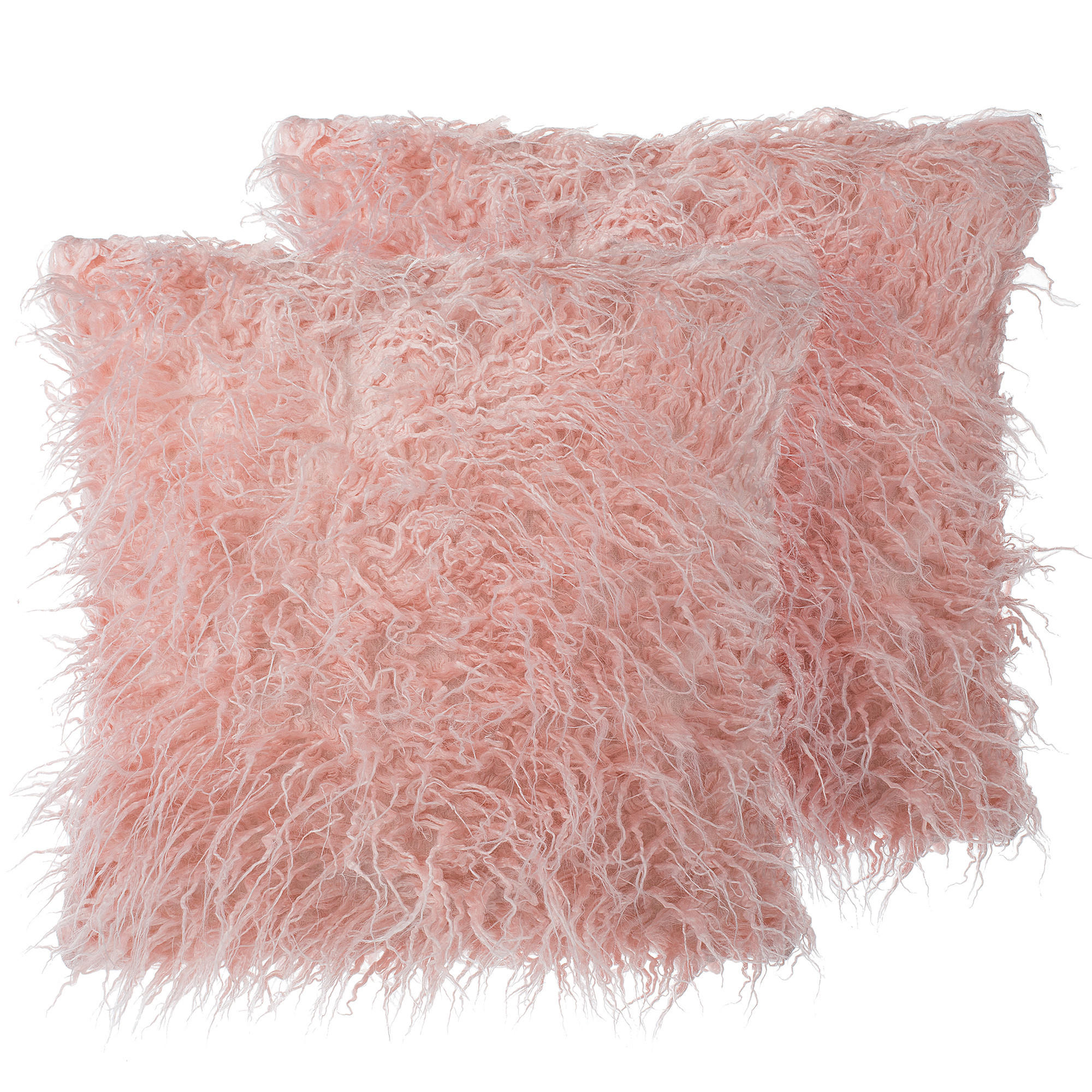 DEKOKISSEN 2er-Set Rosa 45/45 cm Daisy - Pink, Textil (45/45cm) - Beliani