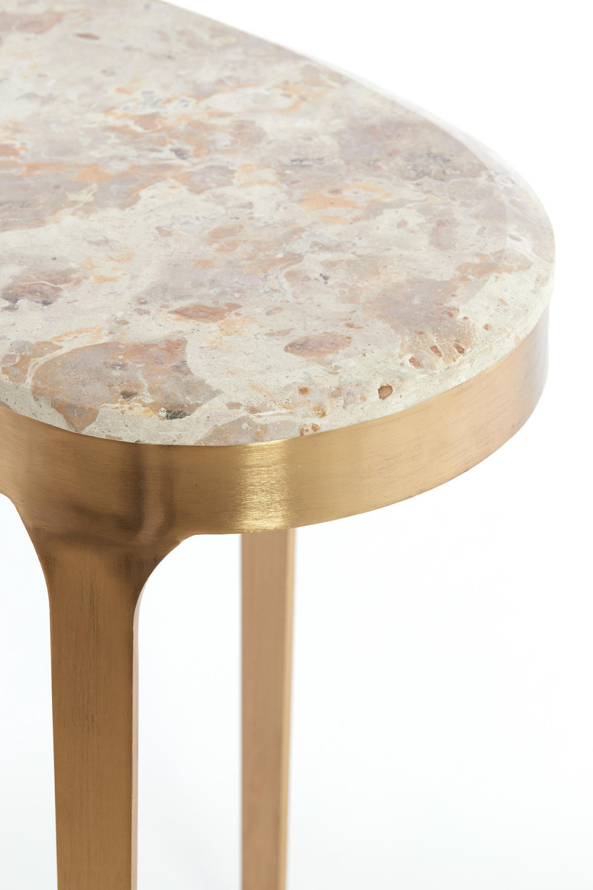 BEISTELLTISCH Giulio Braun 51/38/48 cm - Braun, Metall (51/38/48cm) - Light & Living