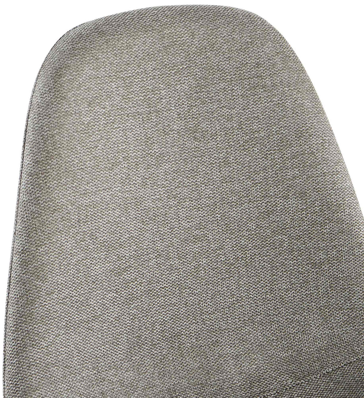 STUHL Stoff Hellgrau - Hellgrau/Schwarz, Textil/Metall (44/88/51cm) - CLP