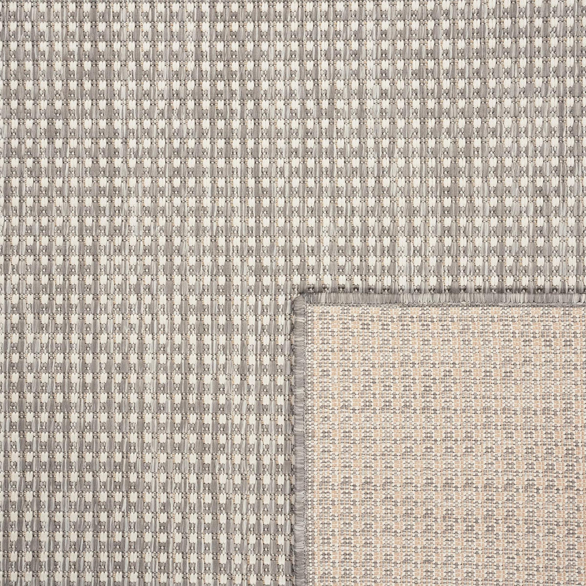 OUTDOOR Teppich Natur Balkon, Terrasse schmutzabweisend Grau Läufer 60x100 - Grau, Textil (60/100cm) - KADIMA DESIGN