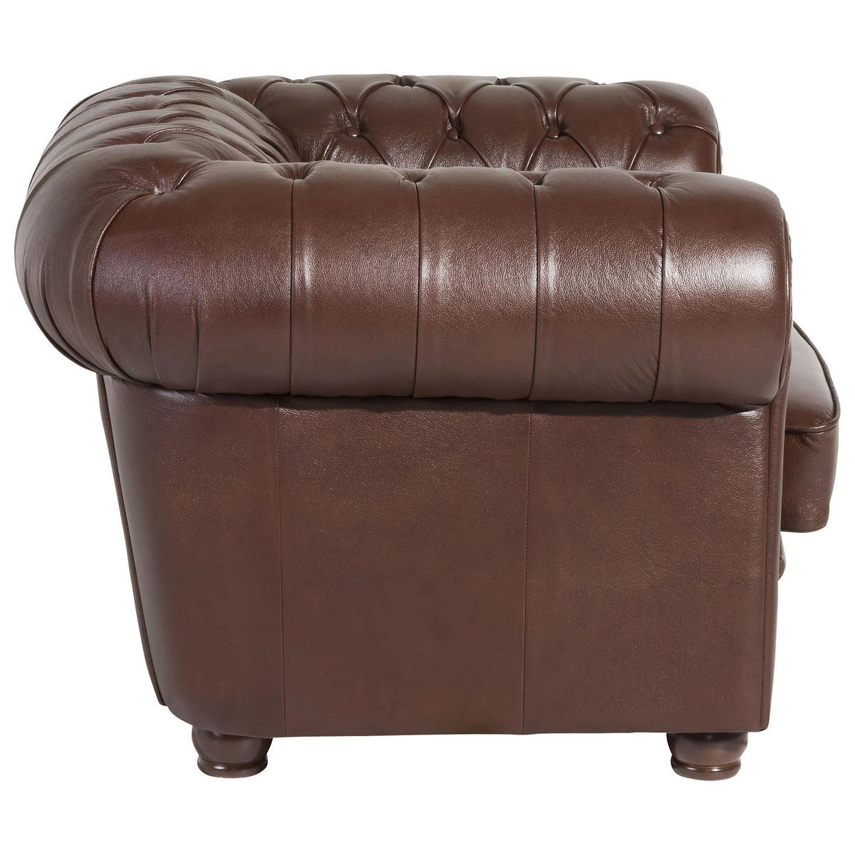 SESSEL Kalea Bezug Wischleder Buche nussbaum dunkel / braun - Braun, Leder (110/76/98cm) - 58aufmkessel