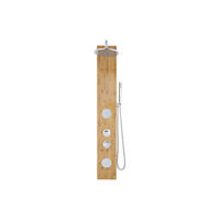 DUSCHSÄULE - 20 cm x 40.7 cm - Holz, Platte - Naturfarben Hell SOLAL - Naturfarben, Holz (20/140/40.7cm) - Vente-Unique