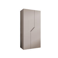 DREHTÜRENSCHRANK 202/100/52 2-türig - Beige, Holz/Metall (100/202/52cm) - Abiks Möbel