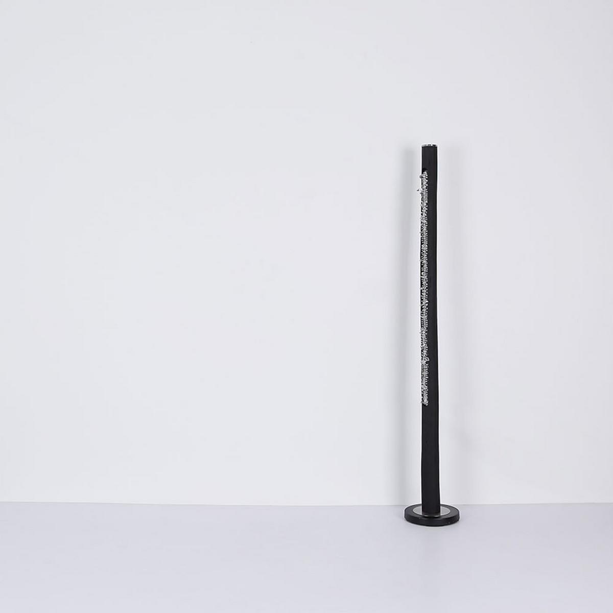LED STEHLEUCHTE Holz Schwarz - Schwarz, Holz (23/23/151cm) - Globo Lighting