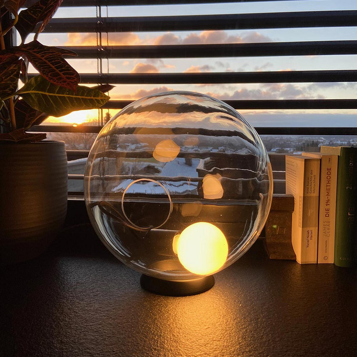 TISCHLAMPE Orb Klar Ø 20cm - Klar, Glas (20/20cm) - s.luce