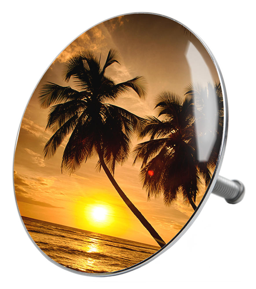 BADEWANNENSTÖPSEL Summer - Orange, Metall (8/10/10cm) - Sanilo