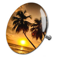 BADEWANNENSTÖPSEL Summer - Orange, Metall (8/10/10cm) - Sanilo