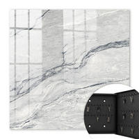 SCHLÜSSELBOX Schwarz 30x30 cm- Türöffnung nach rechts - Steinmuster - Grau, Metall (30/30/5cm) - TULUP