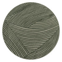 TEPPICH Kurzflor Struktur Wohnzimmer schmutzabweisend Grün Rund 160D - Grün, Textil (160/160cm) - KADIMA DESIGN