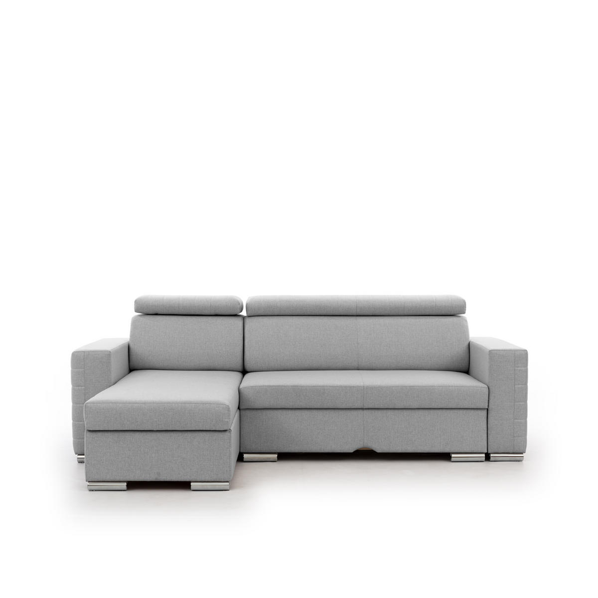 ECKSOFA Canton In Liverpool - Grau, Holzwerkstoff/Textil (260/173cm) - Fun Möbel