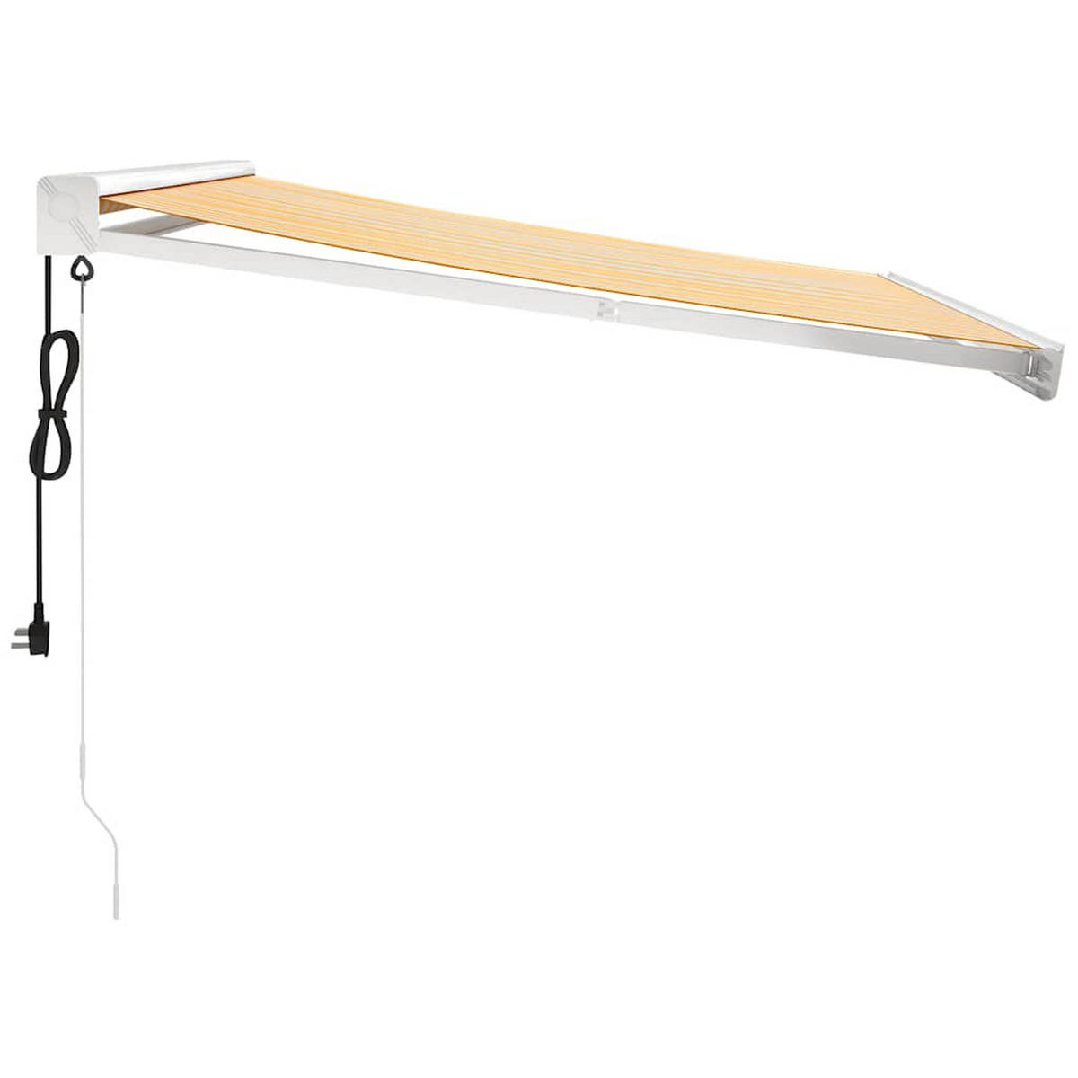 MARKISE Einziehbar Gelb und Weiß 3x2,5 m Stoff - Multicolor, Textil (300/250/300cm) - furnicato