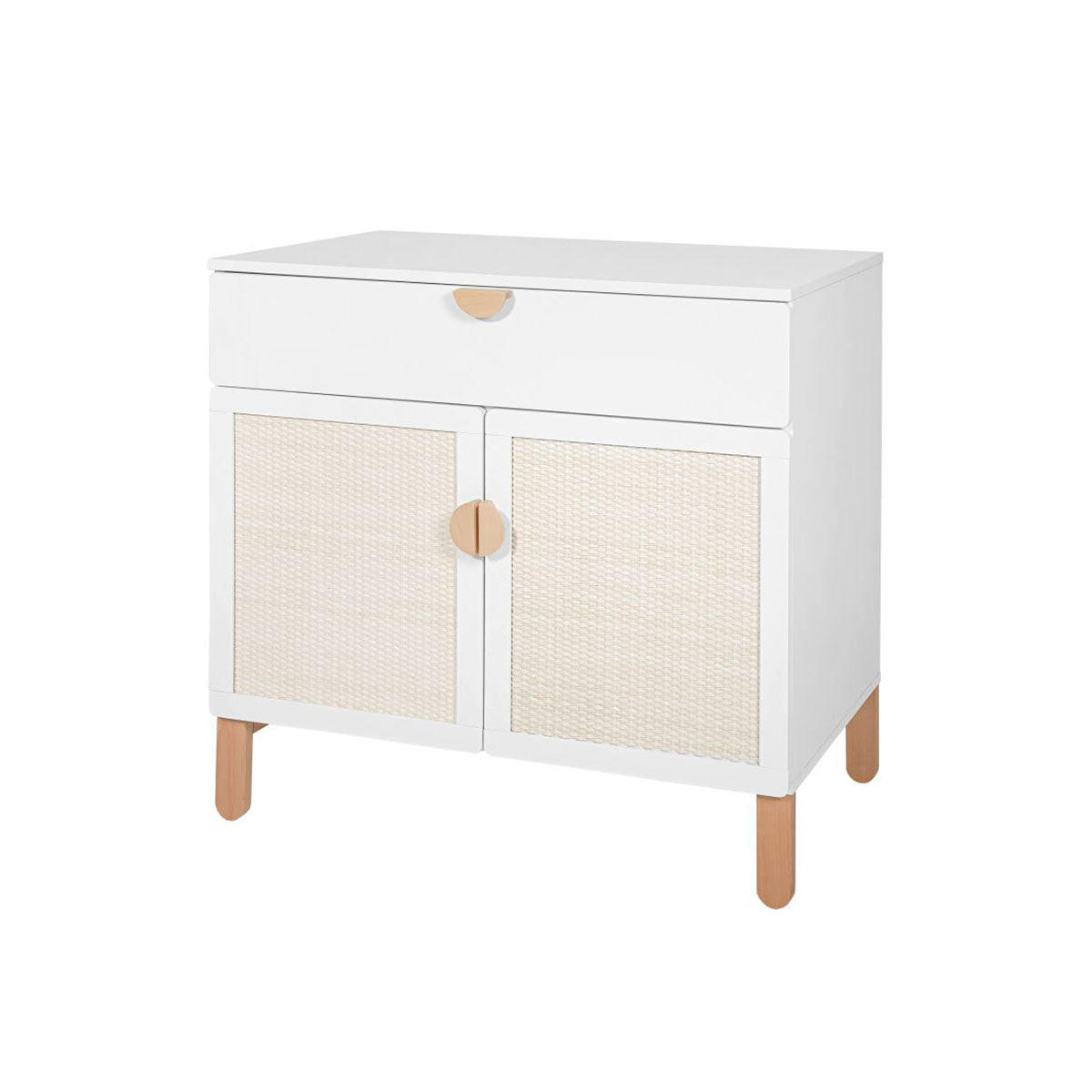 SOBA ZA BEBE 2-dijelniLaurie Bijelo i drvo - bijela, drvni materijal (90/90/50cm) - Petits-meubles