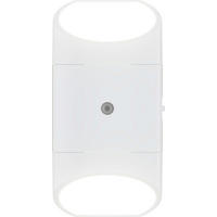 LED Nachtlicht - Dämmerungssensor und Bewegungsmelder für sanfte Beleuchtung in Weiß, rund - Weiß, Kunststoff (8.4/5.1/9.9cm) - Northpoint