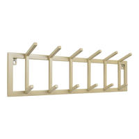 KLEIDERABLAGE Jaimy Beige - Beige, Metall (80/24/12cm) - LOFT42