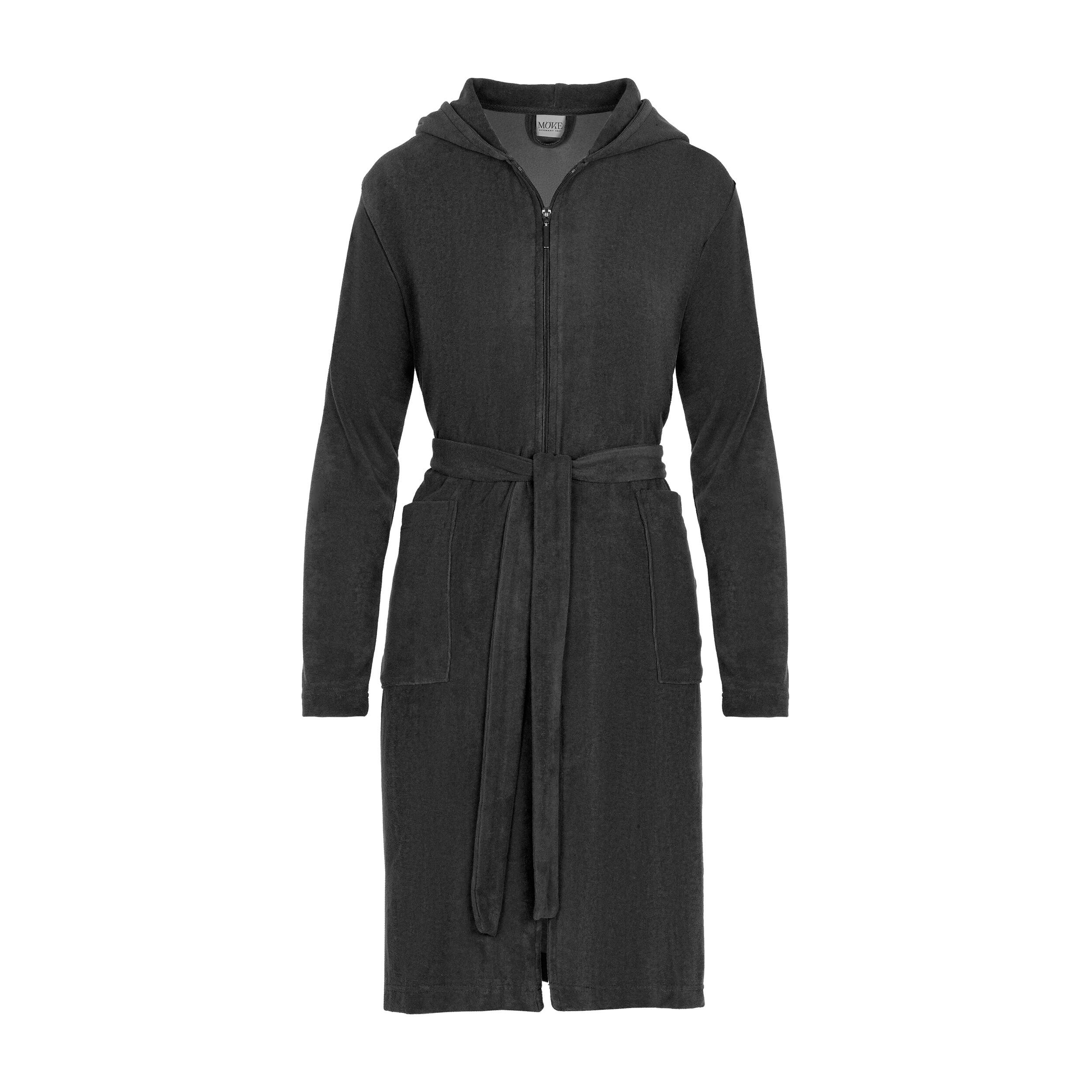 BADEMANTEL MIT KAPUZE HOMEWEAR - Grau, Textil (Snull) - MÖVE