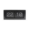 WAND/TISCHUHR Boxed Flip XL 9/37/17.5 cm - Schwarz, Metall (37/17.5/9cm) - Karlsson