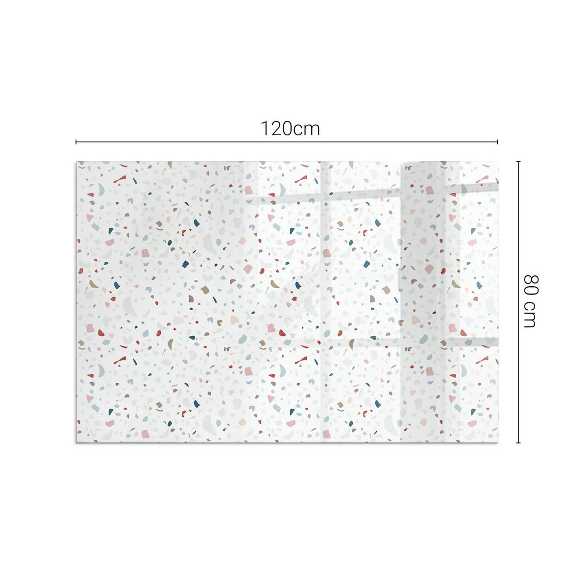 GLASPLATTE für Kamin 120x80 cm - Weiß, Glas (120/80/0.4cm) - TULUP