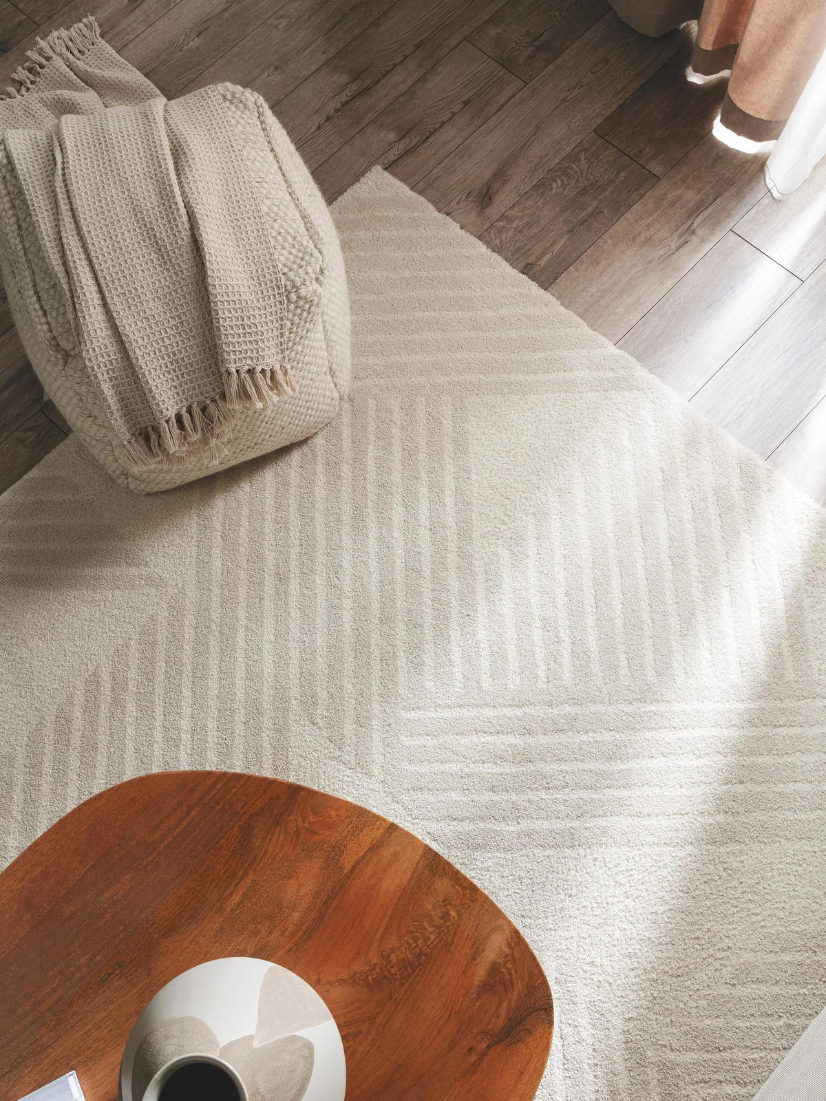 TEPPICH Tacoma Cream 80x150 cm - Creme, Textil (80/150cm) - benuta Nest