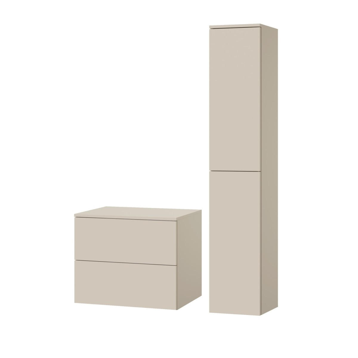 BADMÖBEL-SET Color Kaschmir 2-Teilig (2S 60 + 2D 160) - Kaschmir, Holzwerkstoff (90/160/45cm) - mzm24