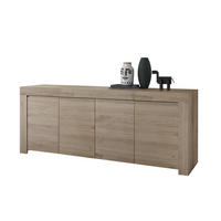 SIDEBOARD mit 4 Türen L210 cm - Firenze - Eichefarben, Holzwerkstoff (42/81/210cm) - Calicosy