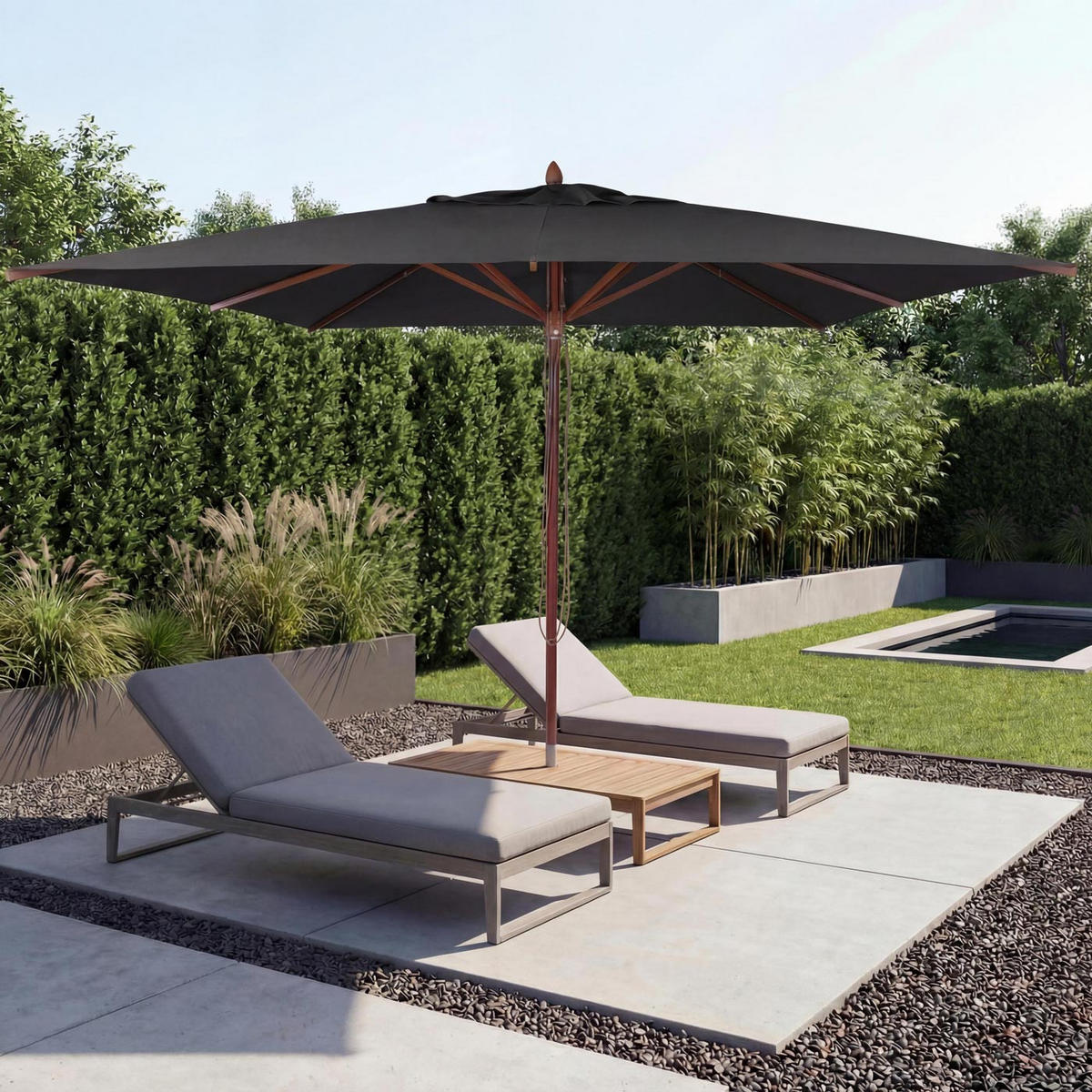 SONNENSCHIRM C57B Anthrazit - Anthrazit, Textil (400/400cm) - MCW