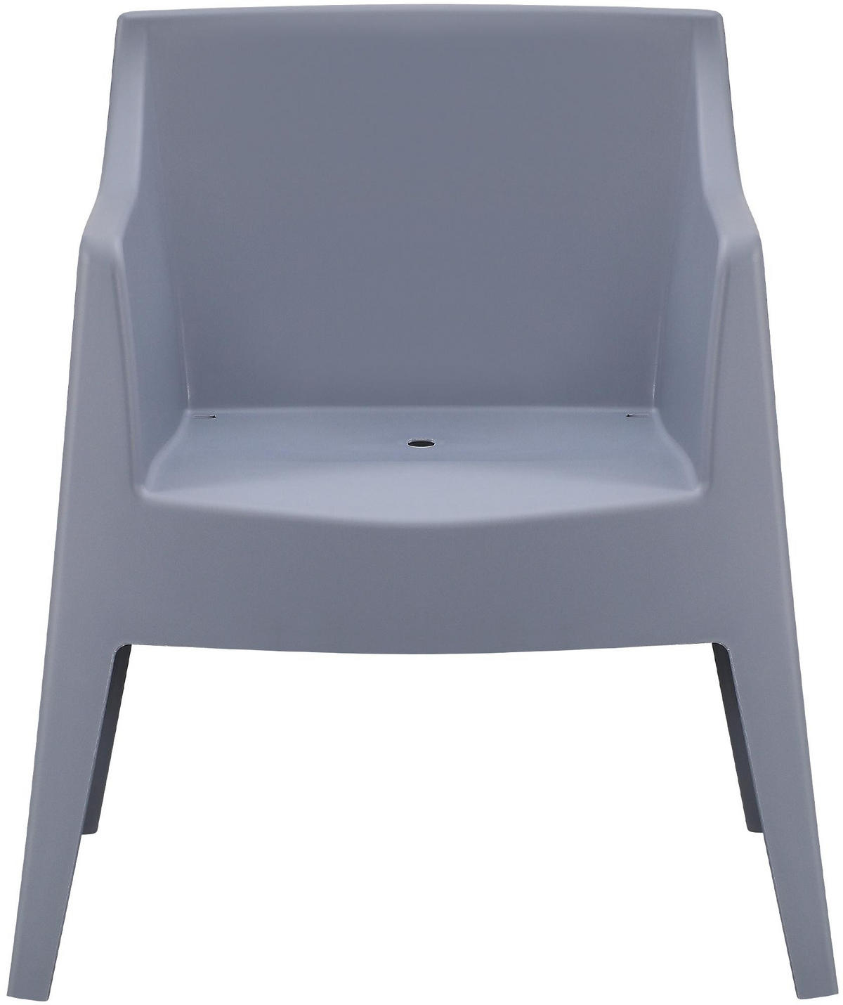 GARTENSTUHL Henri 6er Set 73x57x78cm Kunststoff Grau Stapelstuhl - Grau, Kunststoff (73/78/57cm) - DELUKE