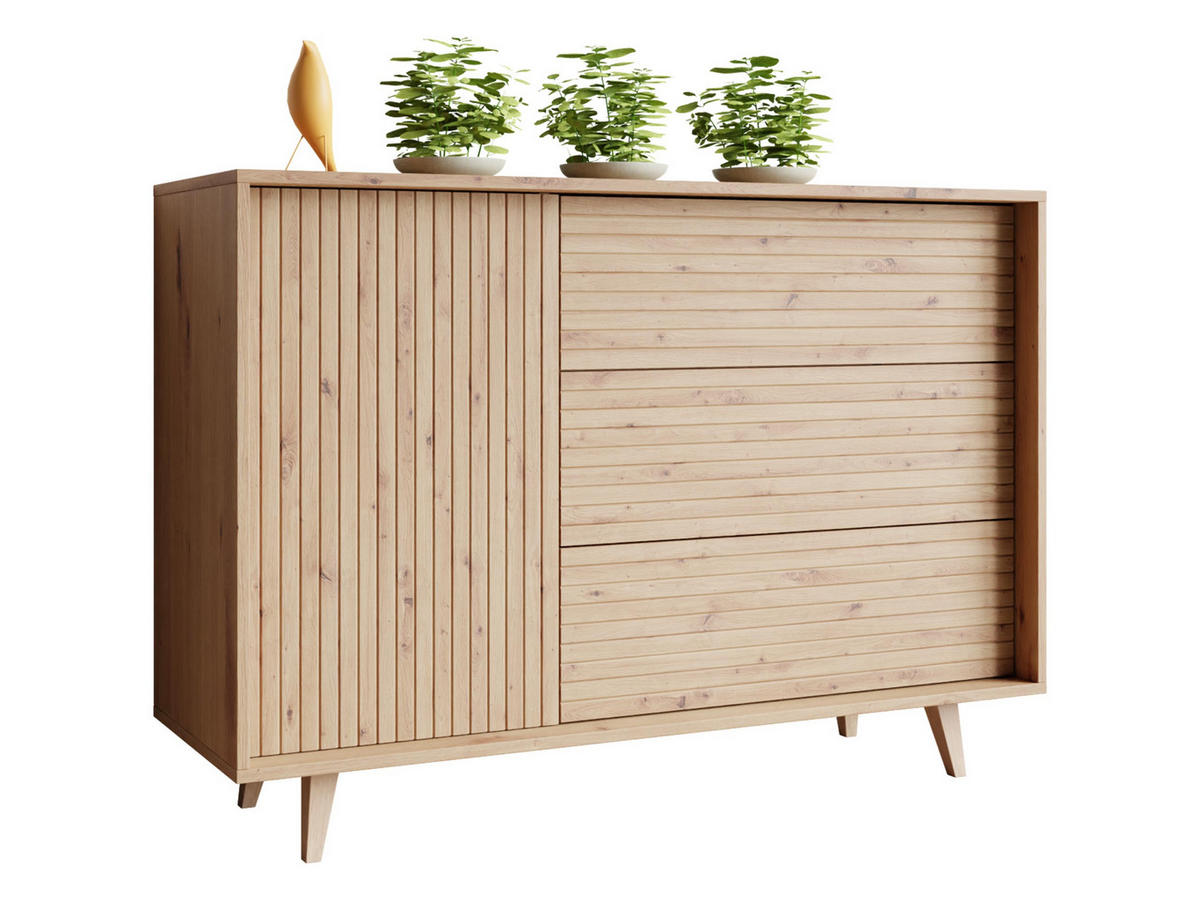 KOMMODE Ferido - Beige, Holzwerkstoff (120/84/40cm) - MIRJAN24