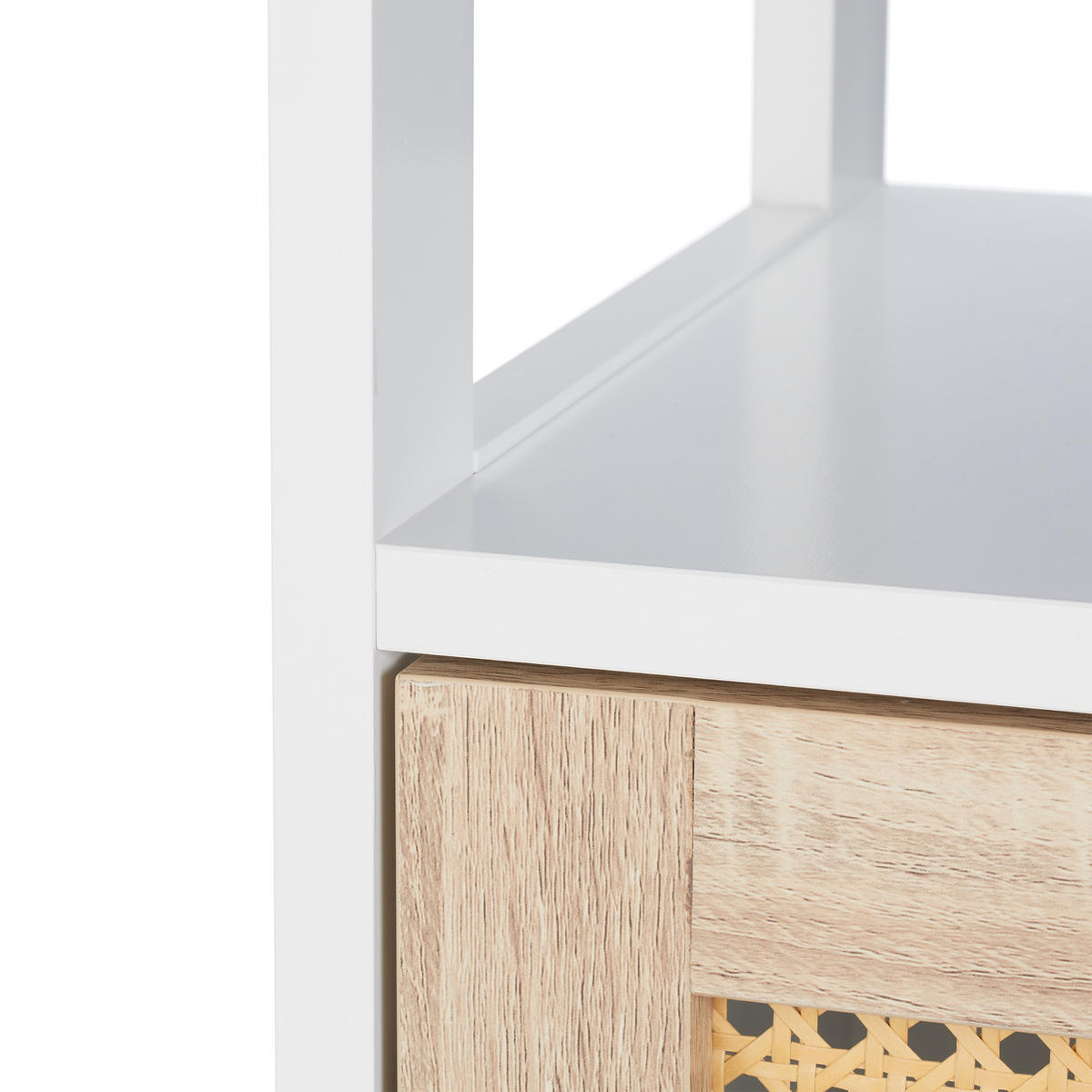 BADEZIMMERSCHRANK - Weiß, Holzwerkstoff/Kunststoff (30/96.5/30cm) - Relaxdays