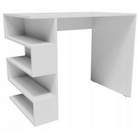 SCHREIBTISCH CR3-STERN T-12 Weiß 90/56/73,9 cm - Weiß, Holzwerkstoff (56/90/73.9cm)