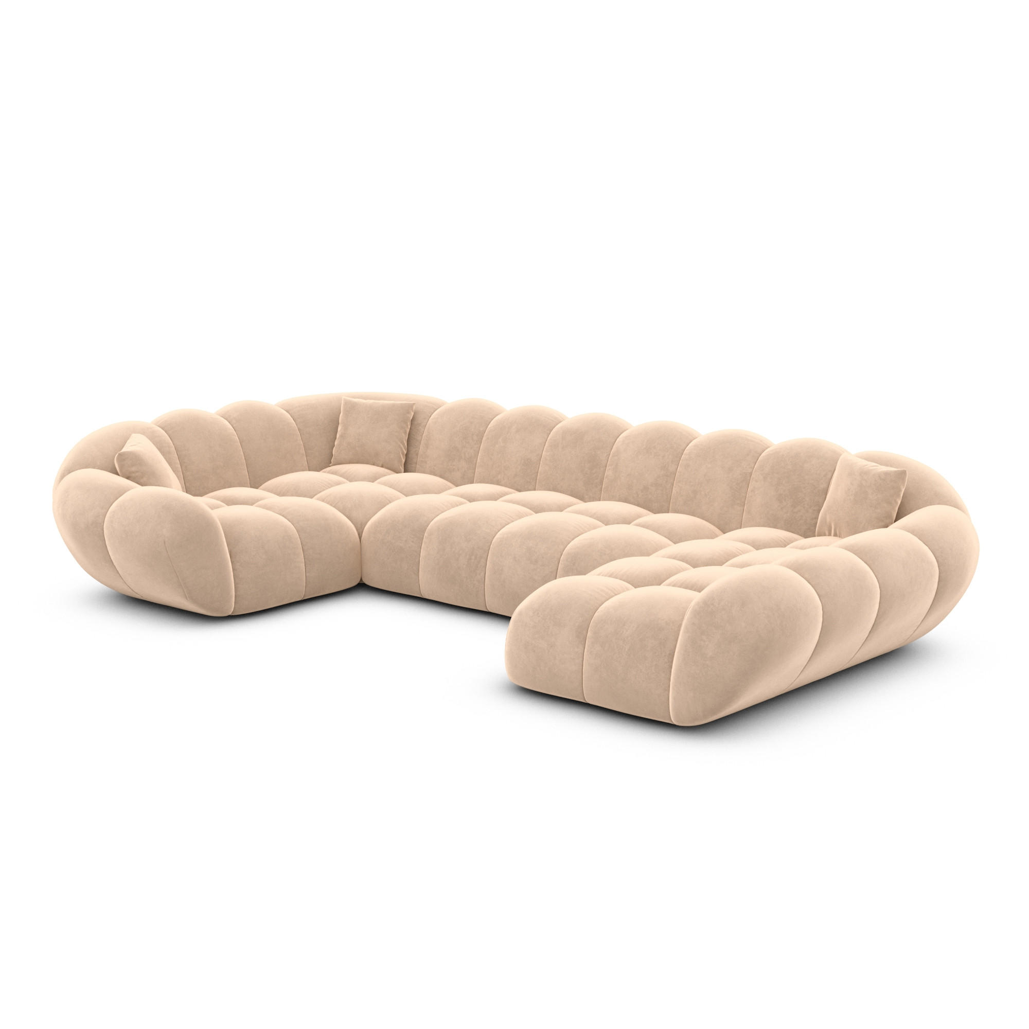 Varoyal Wohnlandschaft Beige 193x70x323 cm