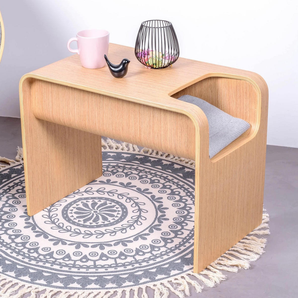 BEISTELLTISCH Rechteckig Eschefarben 35/45/60 cm - Eschefarben, Holz (35/45/60cm) - Nest Dream