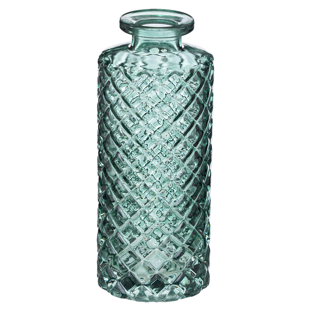 GLASVASE 3er-Set Single 5,4/5,4/13,2 cm - Grün, Glas (5.4/13.2cm) - Atmosphera Createur d´interieur