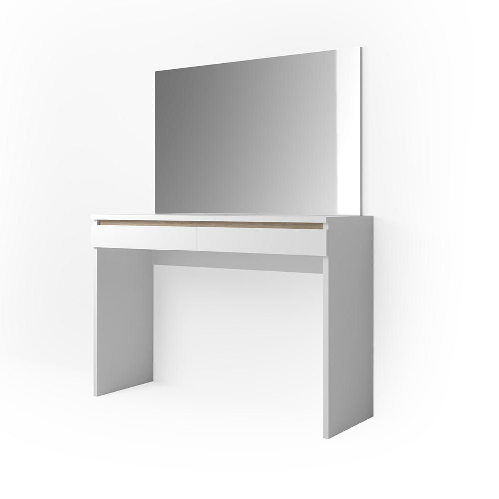 SCHMINKTISCH Emma Weiß 120 cm - Weiß, Holzwerkstoff (120/83/41.8cm) - Vicco