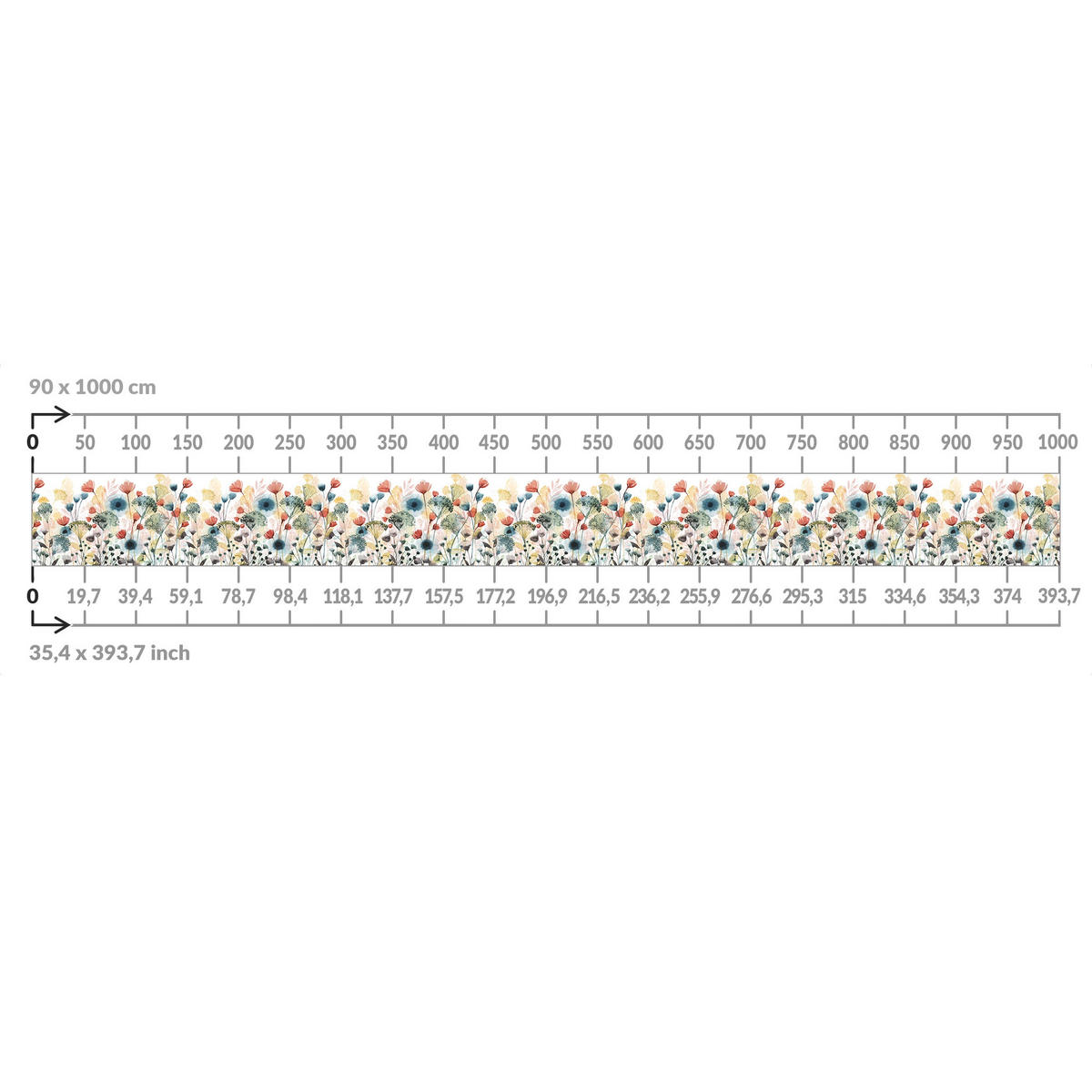 BALKON SICHTSCHUTZ Wildblumen im Sommer III 150/90 cm - Multicolor, Kunststoff (150/90cm) - Bilderwelten