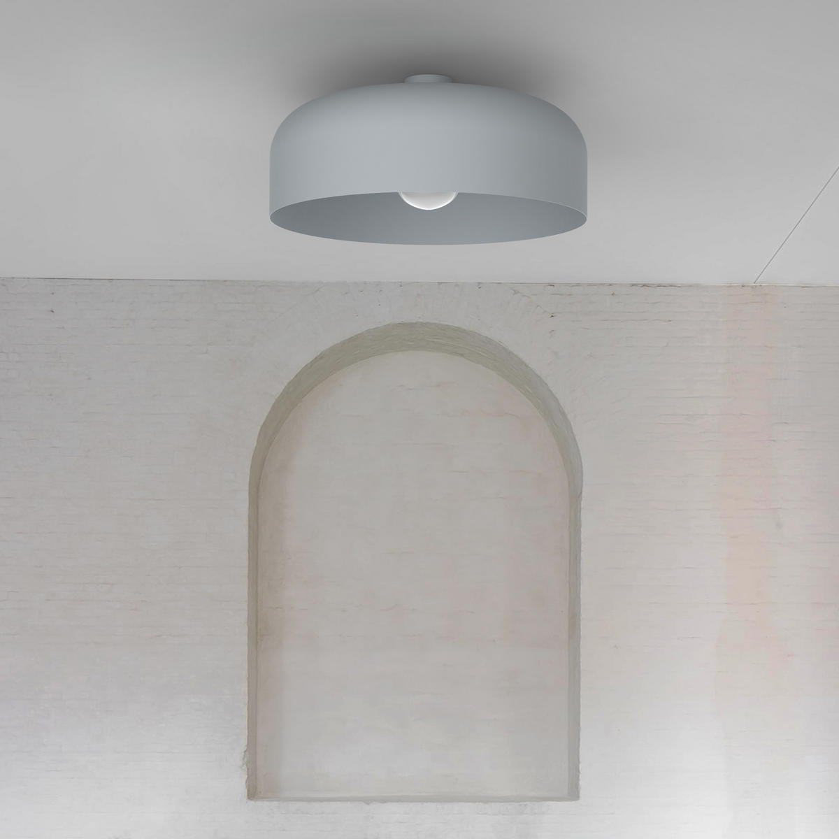 DECKENLEUCHTE Tuzzi - Grau, Metall (50/50/14cm) - Lumicom