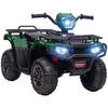 MINI ELEKTRO-QUAD KINDER, Schwarz+Grün, Kunststoff+ Stahl - Schwarz/Grün, Metall (88/45/50cm) - HOMCOM
