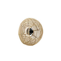 WANDLEUCHTE Milan Braun Ø40/15 cm - Braun, Holz (40/15/40cm) - Light & Living