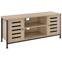 TV-BOARD Carlow,110 x 41,5 x 50,5 cm,Industrial Holz hell, Eiche Sonoma - Naturfarben, Holzwerkstoff (41.5/50.5/110cm) - tectake