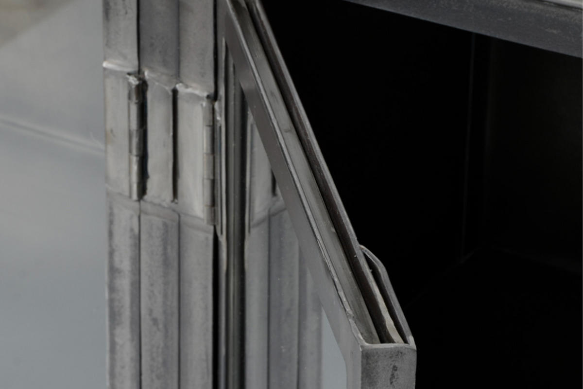 SIDEBOARD BREST Schwarz Metall - Schwarz, Metall (180/92/40cm) - KAWOLA