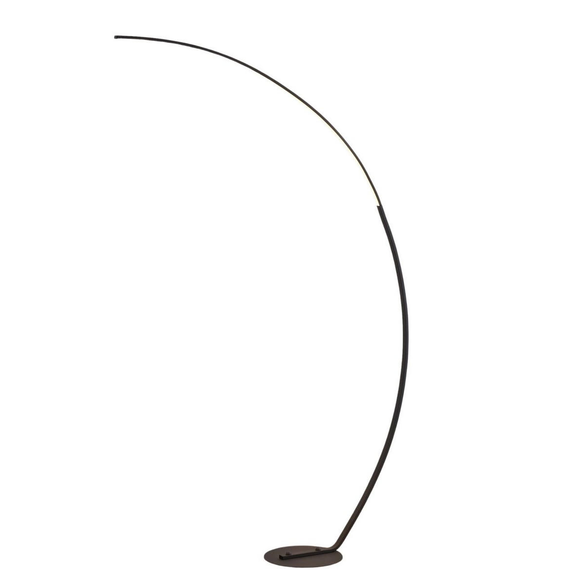 STEHLEUCHTE Thalia, Schwarz, 184cm - Schwarz, Metall (118/28/184cm) - KOSILUM