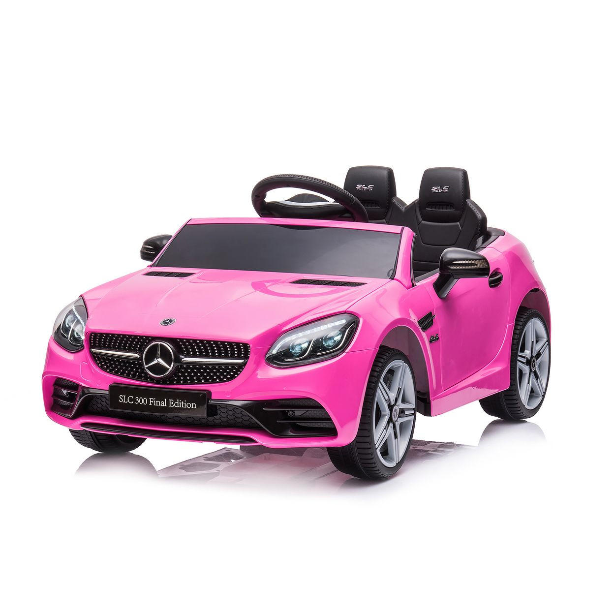 ELEKTROAUTO Mercedes SLC300 pink Fernbedienung MP3 Bluetooth - Rosa, Kunststoff (107/63/44cm) - Chipolino