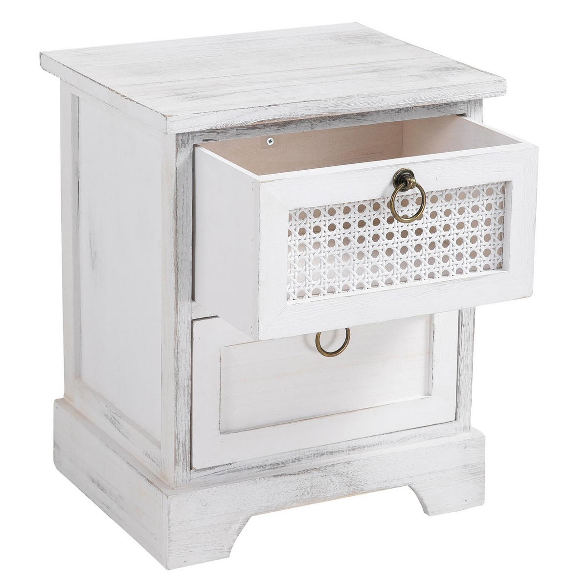 NACHTTISCH IRMA - Weiß, Holz (35/43/29cm) - CARO-Möbel