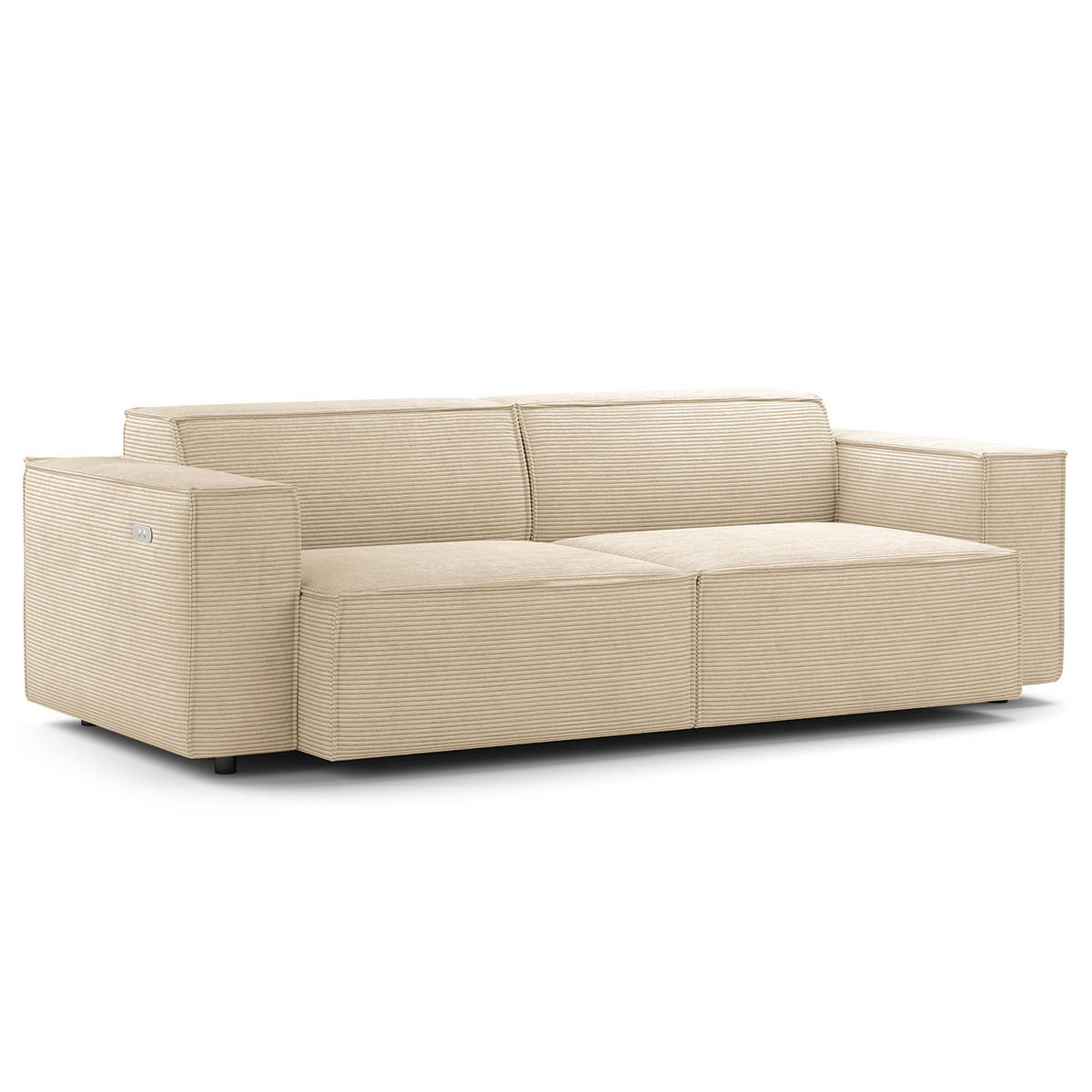 2,5-SITZER SOFA - Beige, Textil (223/70/96cm) - home24