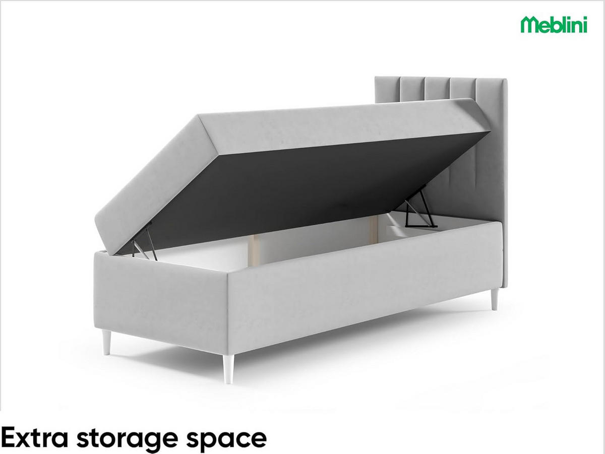 KINDERBETT MAYA 1 - Braun/Weiß, Holzwerkstoff (82/208cm) - Meblini