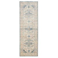 VINTAGE-LÄUFER Miray waschbar 80/240 cm - Blau/Multicolor, Kunststoff (80/240cm) - benuta Nest